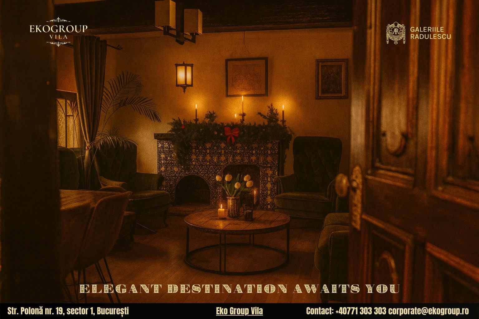 Destinații de Crăciun în București: Experiența elegantă a Crăciunului anilor ’30 la Eko Group Vila